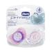 Chicco teat Physio Air 4m+ 2 pieces silicone pink