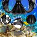 PIYAZI Adult Snorkel Set - Panoramic Wide View Mask, Anti-Fog Glass, Full Dry Top Snorkel - Perfect for Scuba Diving and Swimming - Includes Travel Bag and Ear Plug - Black - Buy Online on GoSupps.com