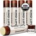 Kind Lips Organic Unscented Lip Balm 5-Pack Fragrance-Free Unflavored Lip Care for Sensitive Skin 100% Natural Clean Gluten-Free Grain-Free Made in USA Family Value Bulk Set chapstick