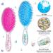 Kids Wet Hair Brush Set - 2 Confetti Glitter Detanglers for Girls | Soft Bristles Massage Brush | Ideal Christmas Holiday Gift (Bunny and Unicorn) - Buy Online on GoSupps.com