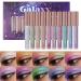 10 Colors Glitter Pearl Liquid Eyeshadow Set - Waterproof Metallic Shimmer Eye Pigment for Stunning Smokey Looks | Quick-Drying & Smudge-Proof - Buy Online on GoSupps.com