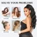 Aikaa Curls Synthetic Hair Extensions - 60cm Wavy Curly Ponytail (27/613#) for Women | International Shipping Available - Buy Online on GoSupps.com