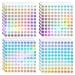 simarro 12 Sheets Number Stickers (Number 1-400) Self Adhesive Label Laser Stickers Waterproof Round Stickers for Organizing Nail Polish Bottle Nail Sample Stick Lipstick Organizing