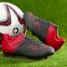 LEOCI Soccer Shoes for Kids - Firm Ground Football Boots for Boys & Girls | Size 32 EU | Black & Red - Buy Online on GoSupps.com