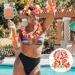 GALPADA 1 Set Pineapple Sunglasses and Hawaiian Leis Set Luau Flower Leis Necklace Headbands and Wristbands for Tropical Hawaiian Beach Party Decorations Birthday Party Favors - Buy Online on GoSupps.com