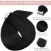 Silk-co Tape-In Real Hair Extensions Black 40 Pieces Real Hair Tape Extensions Remy Tape Glue Extensions Skin Weft 100 g No. 01 Jet Black 50 cm - Buy Online on GoSupps.com