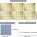3600 Self-Adhesive Mirrors Mosaic Tiles Sticker for Crafts - Gold Square Glass Tiles Decoration - Buy Online on GoSupps.com