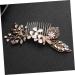FRCOLOR 1pc Bridal Comb Women Headdress Pearl Hair Pin Bridal Side Comb Crystal Headpiece Wedding Hair Comb Hair Teasing Comb Tiara Bride Hair Comb Decorate Manual Women's Alloy - Buy Online on GoSupps.com