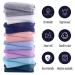 BAMBOO QUEEN 16 Count Premium Makeup Remover Cloths - Reusable & Gentle Microfiber Coral Velvet Face Towels - Highly Absorbent & Super Soft - 8x8 Inch - Multi-colored Pack - Buy Online on GoSupps.com