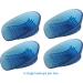KidSole Full Coverage Shock Absorbing Heel Cups for Kids with Sensitive Heels, Spurs & Plantar Fasciitis - Deep Heel with Raised Sides (Blue, Sizes 2-7) - Buy Online on GoSupps.com