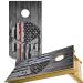 Hsdiokl Cornhole Board Wraps (2 Pack) American Flag Vinyl Tournament Corn Hole Bean Bag Toss Sticker 24x48''(Black Skull)