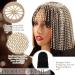 1920s Rhinestone Headpiece: Gold Flapper Cap for Women - Perfect for Belly Dance, Bridal, Party - Buy Online on GoSupps.com