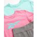 Reebok Girls' 3-Piece Active Leggings Set - Performance T-Shirt and Yoga Pants (Aruba Blue, Size 7) - Buy Online on GoSupps.com