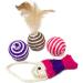 Youngever 24 Cat Toys Assortment - Interactive Tunnel, Teaser, Mouse, Crinkle Balls - Multicolor Kitten and Kitty Playset - Buy Online on GoSupps.com