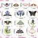 13-Piece Enamel Butterfly Moth Pins Set - Cool Steampunk Badge for Girls & Women | Perfect for Backpacks & Clothes - Buy Online on GoSupps.com
