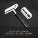 Complete Safety Razor Kit - Ebony Wood Double Edge Razor Brush Organic Soap & Shaving Bowl - Perfect Gift for Men - Buy Online on GoSupps.com