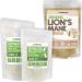 XPRS Nutra Separated Size 0 Capsules (1000 Count) with Lion's Mane Powder (16 Ounce) Bundle