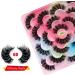 10 Pairs Dramatic Fluffy Fake Eyelashes - Natural Curly 6D Thick Mink Lashes (G882) - Buy Online on GoSupps.com