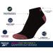 Reebok Girls' Lightweight Comfort Athletic Low Cut Socks (6 Pack) - Black Logo | Size Medium - Buy Online on GoSupps.com