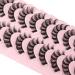 Eyelashes Russian Strip Lashes D Curl Wispy Lashes Natural Look Short 12MM Eye Lashes False Lashes Pack 10 Pairs by ALICE A-RUSSIAN