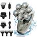 Head Shaver for Men Upgraded 7D Rotary Head Shaver for Bald Men IPX7 Waterproof Wet/Dry Electric Razor with LED Display Rechargeable&Detachable Beard Grooming Kit Type-C Charge for Home Travel