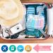 14 Pack Silicone Travel Bottles for Toiletries - TSA Approved Leak Proof Containers for Cosmetics, Shampoo, Conditioner, Lotion - BPA Free (3.04 oz) - Colorful - Buy Online on GoSupps.com