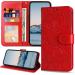 SRISHP mobile phone case for Oppo Reno 8t 5G / Oppo A1 Pro case PU leather flip wallet case magnetic wallet folding cover protective cover for Oppo Reno 8t 5G / Oppo A1 Pro red