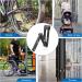High-Security Folding Palace Bicycle Lock - Hardened Steel 6 Joints Includes 2 Keys & Key Ring - Perfect for Bikes & MTBs Black - Buy Online on GoSupps.com