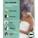 Buy Pamuq 100% Cotton Hair Turban Set - Quick-Drying Gray-Brown Button Towels - 2 Piece Turban for Effortless Hair Drying - Buy Online on GoSupps.com