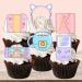 Gaming Cupcake Toppers Edible Gamer Girl Cake Decorations #2 Edible Video Game Party Decorations Pink Gaming Controller Cake Toppers Cute Game Console Cupcake Toppers Purple Switch (Precut 24) 24 Precut - Buy Online on GoSupps.com