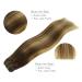 Salife Clip-In Hair Extensions | 35cm Real Remy Hair | 120g Balayage Chocolate Brown to Caramel Blonde - 7Pcs - Buy Online on GoSupps.com