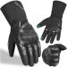 Westwood Fox Winter motorcycle gloves for men and women waterproof motorcycle gloves touchscreen light warm protective gloves for BMX ATV UTV mountain biking m black