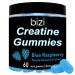 Bizi CREATINE Gummies for Men & Women- 1000mg per Serving - Blue Raspberry Flavor- Pre-Workout Supplement- Vegan & Gluten Free- (60 ct)
