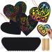 JOYIN 36 Packs Valentines Day Gifts Cards for Kids Magic Color Scratch Heart Rainbow Scratch Paper Heart Art Valentine Crafts & Art for Kids Classroom Exchange Create Rainbow Scratch Art Without Ink