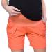 Mija - Maternity Shorts Pants Trousers with Over Bump Panel 1047 S Orange