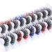 ALPHONSE Colored Lashes, Russian Strip False Lashes with Color, D Curl Fluffy Volume Curly Faux Mink Lash Pack 10 Pairs Style-1