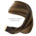 Premium If -alife Tape Extensions - 20pcs 50g 14 inch Balayage Dark Brown to Chestnut Brown Remy Invisible Skin Weft - Buy Online on GoSupps.com