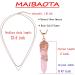 MAIBAOTA Rose Quartz Healing Crystal Point Necklace - Reiki Gemstone Jewelry for Women - Buy Online on GoSupps.com
