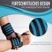 Kinetic Evolution Sports Wrist Bandages for Men & Women | Lightweight Wrist Support & Protector for Bodybuilding & Fitness - Light Blue Stripes - Buy Online on GoSupps.com