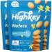 HighKey Sugar Free Cookies Vanilla Wafer - 3 Pack Low Carb Keto Snack Gluten Free Dessert Diabetic Snacks Healthy Diet Friendly Food Sweet for Adults Almond Flour Cookie Zero Sugar Added Protein Treat Vanilla Wafers