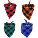 Classic Checkered Dog Bandana Set - Adjustable Cotton Neckerchiefs for All Dog Sizes - Tsathoggua Triangle Design Perfect for International Shipping - Buy Online on GoSupps.com
