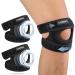 CAMBIVO 2 Pack Patella Knee Braces with Gel Pad for Knee Pain Relief - Large Black - Buy Online on GoSupps.com