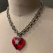 Oralgo Heart Motif Necklace - Stylish Collarbone Chain for Women & Girls | Perfect for Weddings Parties & Birthdays - Buy Online on GoSupps.com