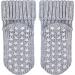 FALKE Unisex Baby Catspads Cotton Slipper Socks 0-6 Months - Grey - Soft Blue White - Silicone Nubs for Improved Grip - 1 Pair - Buy Online on GoSupps.com