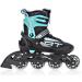 Raven Adjustable 2-in-1 Inline & Ice Skates - Professional ABEC7 Shock Absorbing Triple Foam Black/Mint (Size 38-42) - Buy Online on GoSupps.com