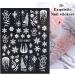 JMEOWIO 8 Sheets Christmas Nail Art Stickers 5D Self Adhesive Nail Art Decals Stereoscopic Embossed Snowflake Reindeer Snowman Santa Claus Pattern DIY Design Nail Decoration for Women Girls - Buy Online on GoSupps.com