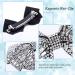 OIIKI 2PCS Rhinestone Hair Bow Clips - Women's Crystal Butterfly Hair Barrettes for Daily Use, Parties, Wedding - White, Black - Buy Online on GoSupps.com