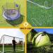 8pcs Heavy Duty Metal Trampoline Stakes - Long Ground Wind Anchors for Soccer Goals, Tents, Garden Decoration - Silver - Buy Online on GoSupps.com