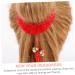 FOMIYES 2 Pairs New Year Headdress Ribbon Bands Wedding Xmas Hair Bobbles Ponytail Ties Bows Rubber Yoga Twist Hair Clip Holder Spring Festival Headdress Hairpin Polyester Tassel Child - Buy Online on GoSupps.com