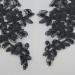 Set of 2 Black Sequin Flower Patches Lace Appliques - Wedding Dress DIY Crafts - Buy Online on GoSupps.com